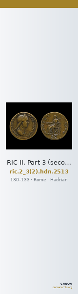 RIC II, Part 3 (second edition) Hadrian 2513 — CANOA