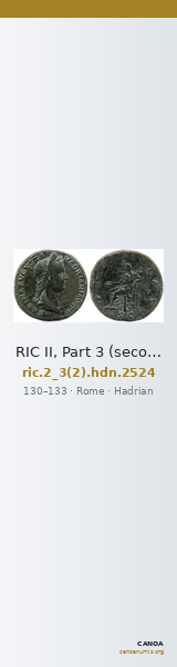 RIC II, Part 3 (second edition) Hadrian 2524 — CANOA