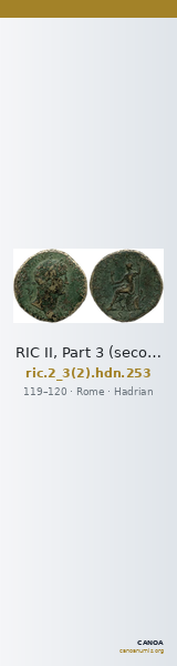 RIC II, Part 3 (second edition) Hadrian 253 — CANOA