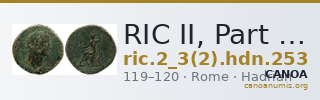 RIC II, Part 3 (second edition) Hadrian 253 — CANOA