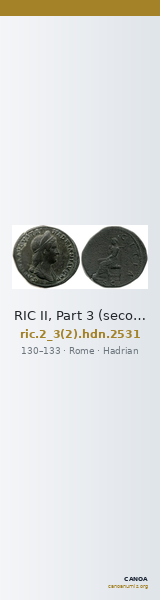 RIC II, Part 3 (second edition) Hadrian 2531 — CANOA