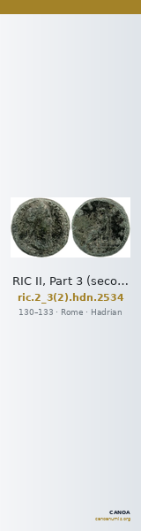 RIC II, Part 3 (second edition) Hadrian 2534 — CANOA