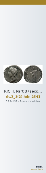 RIC II, Part 3 (second edition) Hadrian 2541 — CANOA