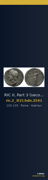 RIC II, Part 3 (second edition) Hadrian 2541 — CANOA