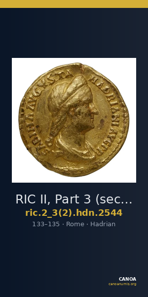 RIC II, Part 3 (second edition) Hadrian 2544 — CANOA