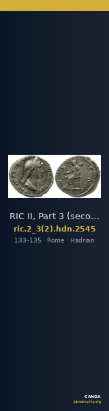 RIC II, Part 3 (second edition) Hadrian 2545 — CANOA
