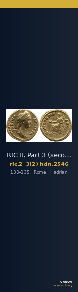 RIC II, Part 3 (second edition) Hadrian 2546 — CANOA