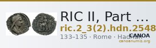 RIC II, Part 3 (second edition) Hadrian 2548 — CANOA