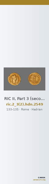 RIC II, Part 3 (second edition) Hadrian 2549 — CANOA