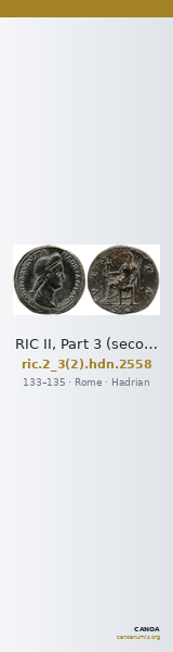 RIC II, Part 3 (second edition) Hadrian 2558 — CANOA
