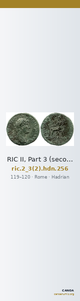 RIC II, Part 3 (second edition) Hadrian 256 — CANOA