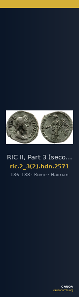 RIC II, Part 3 (second edition) Hadrian 2571 — CANOA
