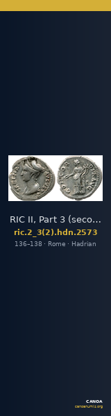 RIC II, Part 3 (second edition) Hadrian 2573 — CANOA