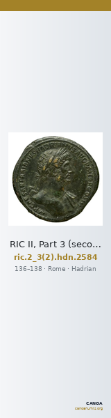 RIC II, Part 3 (second edition) Hadrian 2584 — CANOA