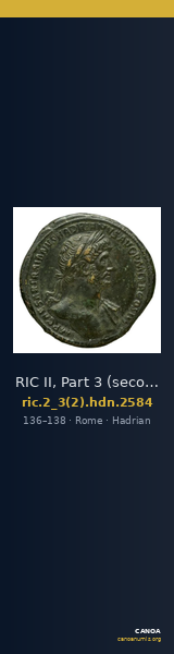 RIC II, Part 3 (second edition) Hadrian 2584 — CANOA