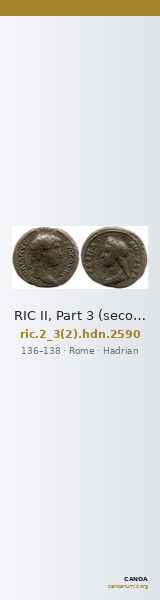RIC II, Part 3 (second edition) Hadrian 2590 — CANOA
