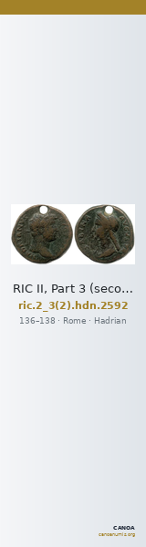 RIC II, Part 3 (second edition) Hadrian 2592 — CANOA
