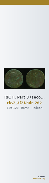 RIC II, Part 3 (second edition) Hadrian 262 — CANOA