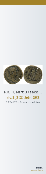 RIC II, Part 3 (second edition) Hadrian 263 — CANOA