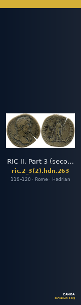 RIC II, Part 3 (second edition) Hadrian 263 — CANOA