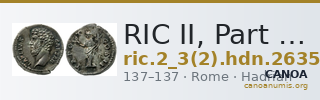RIC II, Part 3 (second edition) Hadrian 2635 — CANOA