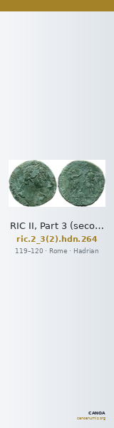 RIC II, Part 3 (second edition) Hadrian 264 — CANOA