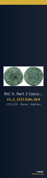 RIC II, Part 3 (second edition) Hadrian 264 — CANOA