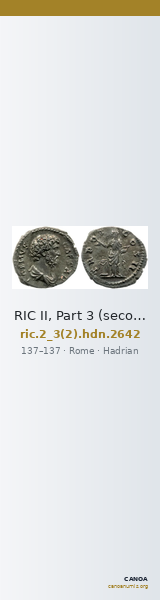 RIC II, Part 3 (second edition) Hadrian 2642 — CANOA