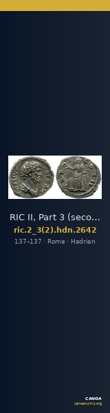 RIC II, Part 3 (second edition) Hadrian 2642 — CANOA