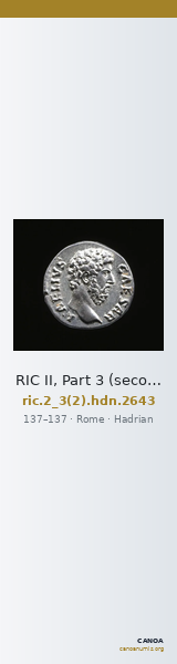 RIC II, Part 3 (second edition) Hadrian 2643 — CANOA