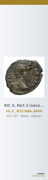 RIC II, Part 3 (second edition) Hadrian 2644 — CANOA