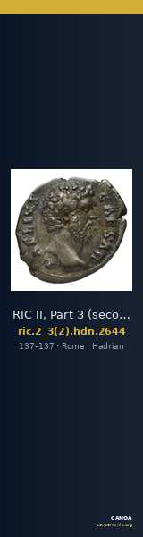 RIC II, Part 3 (second edition) Hadrian 2644 — CANOA