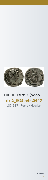 RIC II, Part 3 (second edition) Hadrian 2647 — CANOA