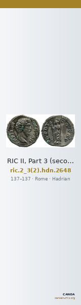 RIC II, Part 3 (second edition) Hadrian 2648 — CANOA