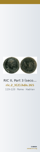 RIC II, Part 3 (second edition) Hadrian 265 — CANOA