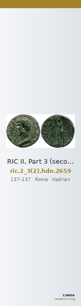 RIC II, Part 3 (second edition) Hadrian 2659 — CANOA