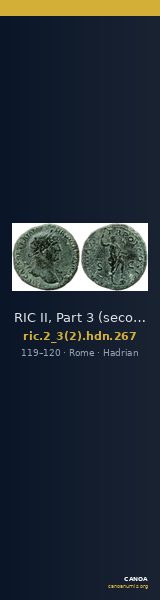 RIC II, Part 3 (second edition) Hadrian 267 — CANOA