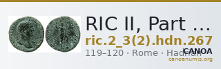 RIC II, Part 3 (second edition) Hadrian 267 — CANOA