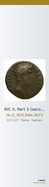 RIC II, Part 3 (second edition) Hadrian 2672 — CANOA
