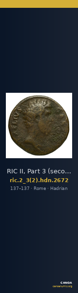 RIC II, Part 3 (second edition) Hadrian 2672 — CANOA