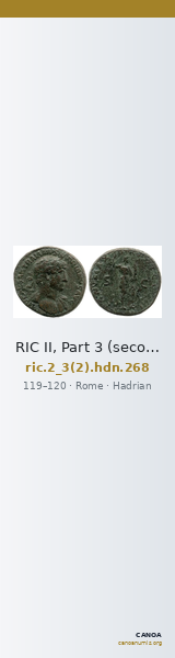 RIC II, Part 3 (second edition) Hadrian 268 — CANOA