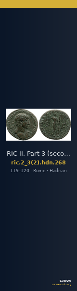 RIC II, Part 3 (second edition) Hadrian 268 — CANOA