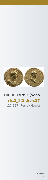 RIC II, Part 3 (second edition) Hadrian 27 — CANOA