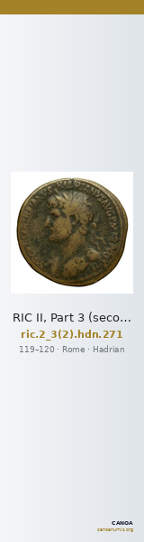 RIC II, Part 3 (second edition) Hadrian 271 — CANOA