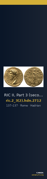 RIC II, Part 3 (second edition) Hadrian 2712 — CANOA