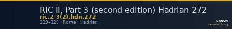 RIC II, Part 3 (second edition) Hadrian 272 — CANOA