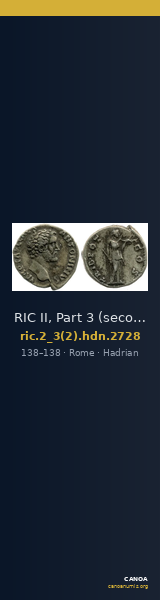 RIC II, Part 3 (second edition) Hadrian 2728 — CANOA