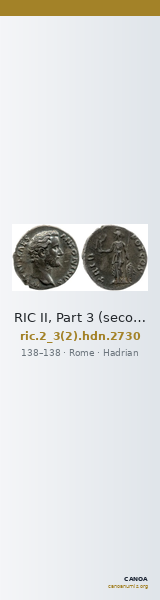 RIC II, Part 3 (second edition) Hadrian 2730 — CANOA