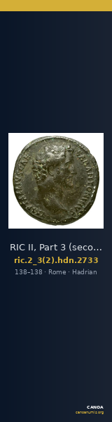 RIC II, Part 3 (second edition) Hadrian 2733 — CANOA