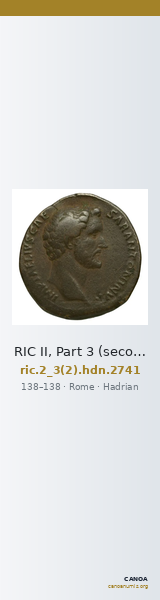 RIC II, Part 3 (second edition) Hadrian 2741 — CANOA